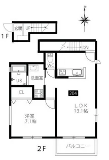 エクソニア篠原本町の間取り