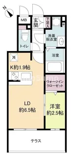 ラクラス呉服町【1階】の間取り