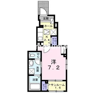 ネオ・ブライト那珂Ⅲ【1階】の間取り