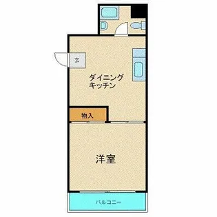 ハイツ三軒茶屋【4階】の間取り