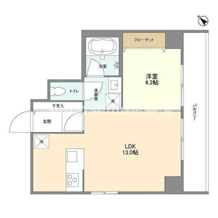 ウェルスクエア中目黒【7階】の間取り