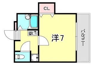 灘南ビル【4階】の間取り