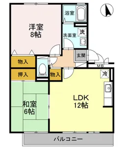 セジュール壹番館【2階】の間取り