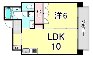 兵庫県神戸市東灘区本山中町4丁目【マンション】の間取り