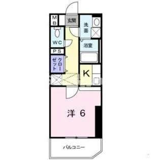 ルネス六本松【9階】の間取り
