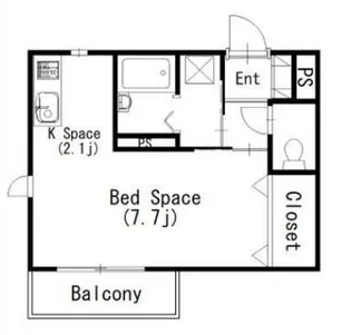 シャーメゾン湊川【2階】の間取り