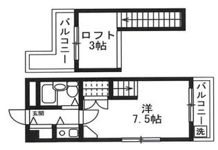 サンパレス21六甲Ⅱ【3階】の間取り