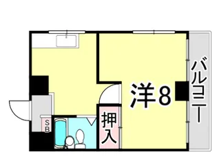 カーサ上甲子園【3階】の間取り