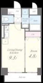 グランジュ大濠【6階】の間取り