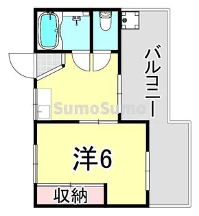 向川原土井マンション【3階】の間取り