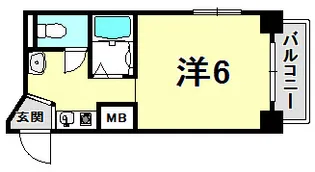 ノベラ御幸通【7階】の間取り