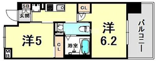 兵庫県神戸市兵庫区西宮内町【マンション】の間取り