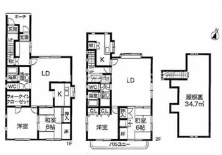 兵庫県神戸市東灘区本山中町3丁目【一戸建】の間取り