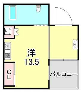 OAZO芦屋上宮川町【3階】の間取り