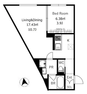 CREAL学芸大学【1階】の間取り