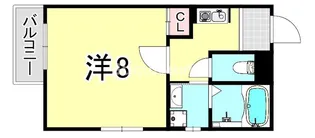 兵庫県尼崎市汐町【アパート】の間取り
