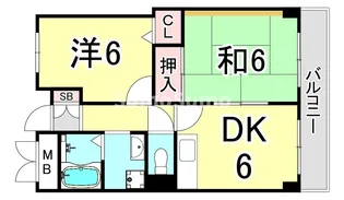 サン鹿塩【3階】の間取り