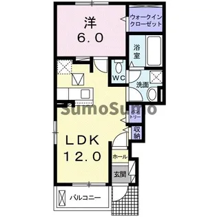 兵庫県尼崎市武庫之荘7丁目【アパート】の間取り