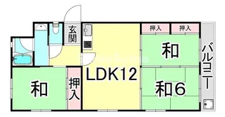 芦屋プラザ【1階】の間取り