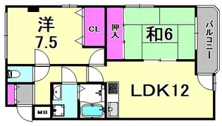 アクティモリノブ【4階】の間取り