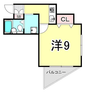 ベルメゾン【5階】の間取り