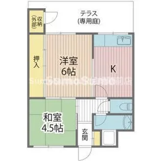 兵庫県尼崎市東園田町6丁目【アパート】の間取り