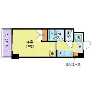 ブラントゥール恵比寿【7階】の間取り
