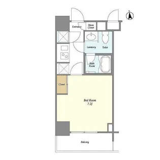 東急セットアップレジデンス恵比寿【8階】の間取り