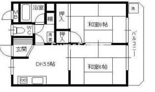 西甲南レジデンス【2階】の間取り