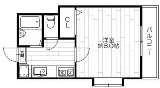 兵庫県神戸市中央区生田町1丁目【アパート】の間取り