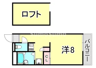 レオパレスエスパシオ21A【3階】の間取り