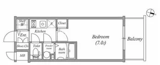 大阪府大阪市浪速区幸町3丁目【マンション】の間取り