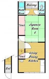 兵庫県尼崎市武庫町3丁目【アパート】の間取り