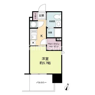 LiveCasa県庁前【9階】の間取り