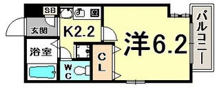 プレサンス神戸駅前【4階】の間取り