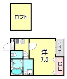 KTIレジデンス魚崎【1階】の間取り