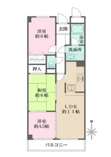 パラシオ苦楽園【4階】の間取り