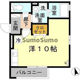 アミティハイツ A棟【2階】の間取り