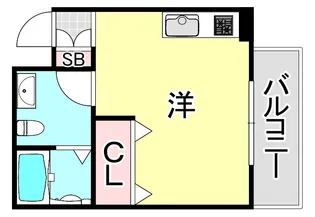 エルデ六甲【2階】の間取り