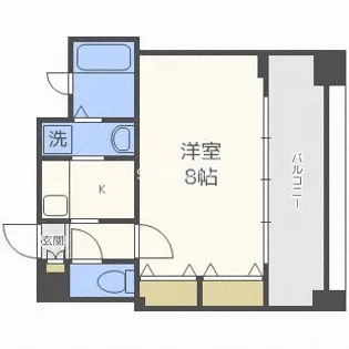 大阪府大阪市中央区瓦屋町1丁目【マンション】の間取り