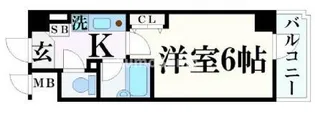 エスリード三宮フラワーロード【7階】の間取り