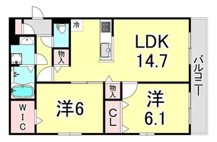 百花園EAST【2階】の間取り
