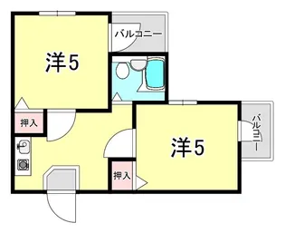 セレーノ門戸【5階】の間取り