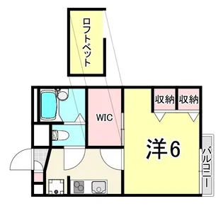 レオパレスProminent【1階】の間取り
