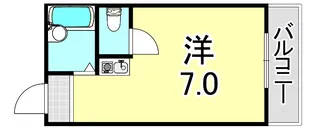大阪府大阪市西区南堀江4丁目【マンション】の間取り