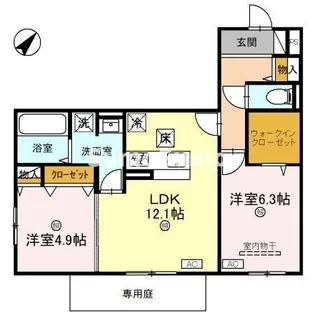 兵庫県神戸市須磨区東町4丁目【アパート】の間取り