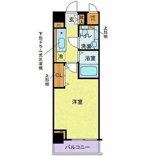 メゾン・ド・ヴィレ恵比寿【6階】の間取り