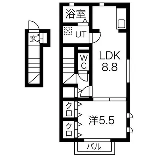 フィエルテ【2階】の間取り