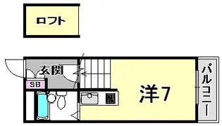 兵庫県西宮市門戸岡田町【マンション】の間取り