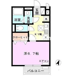 兵庫県神戸市東灘区西岡本5丁目【アパート】の間取り